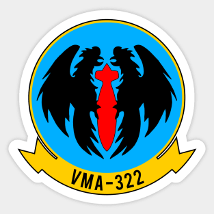 VMA 322 Fighting Gamecocks Sticker